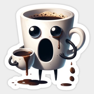 Death by Coffee | Coffee Lover, Coffee Drinking Coffee Sticker